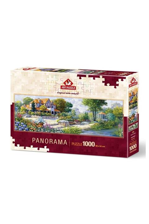 Art Puzzle English Cottage 1000 Parça Panorama Puzzle