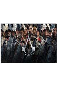 Cakapuzzle Assassins Creed Dikey Şeritler Tüm Karakterler 500 Parça Puzzle Yapboz Mdf (ahşap)