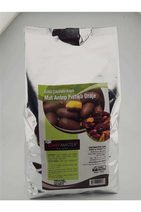 Chef Master Chefmaster Sütlü Mat Fıstık Draje 1 Kg