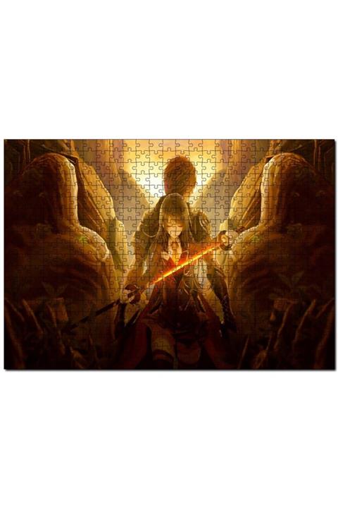 Cakapuzzle Anime Akai Katana 500 Parça Puzzle Yapboz Mdf (ahşap)