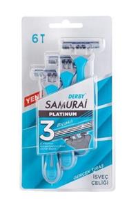 HAYATINIZI KOLAYLAŞTIRIN Samurai Platinum 3 Bıçaklı Saplı Tıraş Bıçağı 24'lü