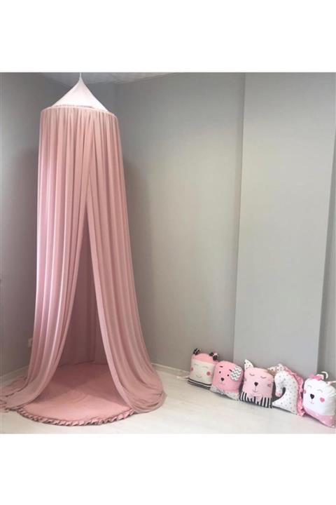 KİDİMOON KİDS Pembe Çocuk Odası Cibinlik