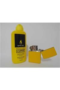 OLCAY CENTER Clıpper Zippo Benzini 80 Ml Ve Sarı Zippo Çakmak