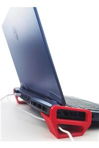 Tvet Laptop Yükseltici Notebook Standı Taşınabilir Bilgisayar Standı Kırmızı T40219