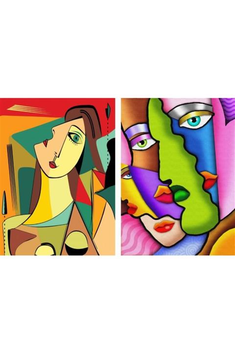 Nova Puzzle 2x1000 Parça Kübist Portre Ve Soyut Yüzler Puzzle Seti