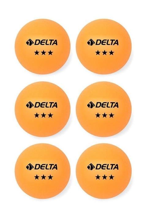 Delta 3 Yıldız Turuncu Masa Tenisi Pinpontopu 6 Adet Ept583