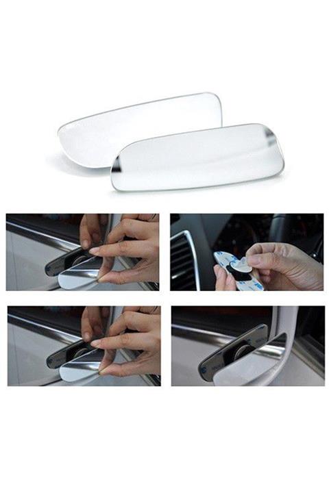 GD 24 Oto Kör Nokta Ayna Gerçek Ayna Ultra Ince Dikdörtgen 90 Mm Oynar 2 Adet Yüksek Kalite Ve Şık Tasarım