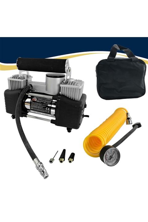 Autokit Çift Pistonlu Profosyonel Metal Araç Kompresörü