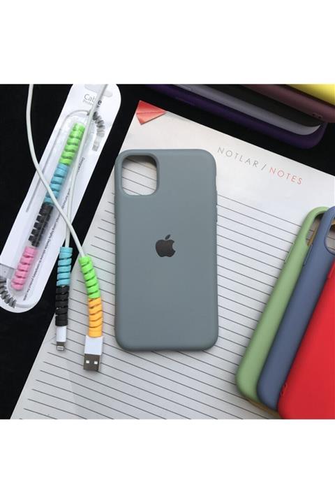 SUPPO Iphone 11 Model, Logolu Lansman Kılıf Gri