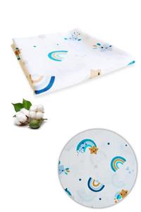 ElizeBaby Müslin Bebek Battaniyesi 85 cm X 90 cm Emzirme Örtüsü - Kundak - Puset Örtüsü