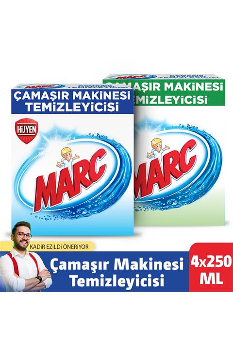 Marc Çamaşır Makinesi Temizleyicisi Floral + Çam ve Okaliptus Ferahlığı 4x250 ml