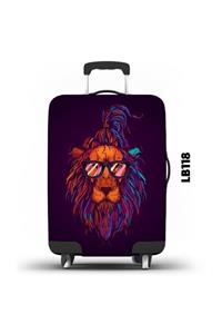 LUGGBAG Desenli Unisex Valiz Kılıfı Lb118 L