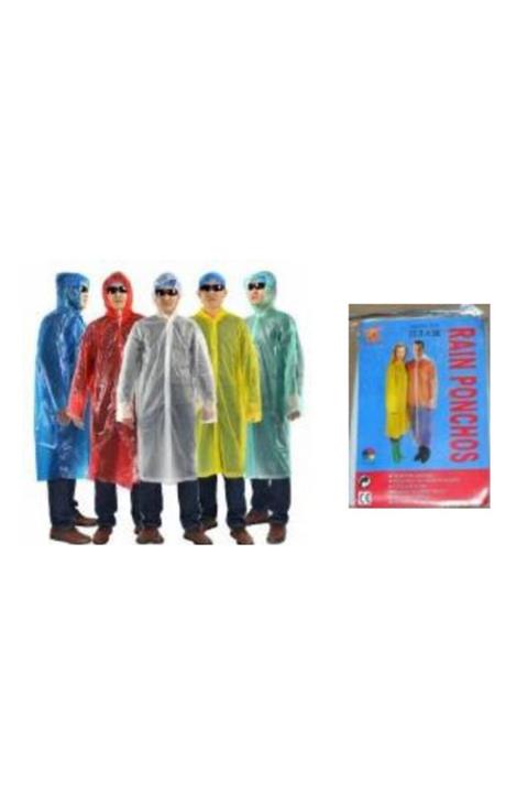 MOYASHOP Tek Kullanımlık Şeffaf Yağmurluk - Yağmur Elbisesi - Rüzgarlık