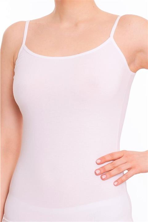 Aymin Tekstil Ince Lastik Askılı Vücudu Saran Kadın Atlet - 5700