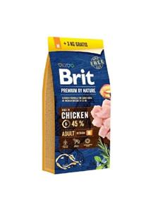 Brit Premium By Nature Orta Irk Yetişkin Köpek Maması 15 Kg + 3 Kg Bonus Paket