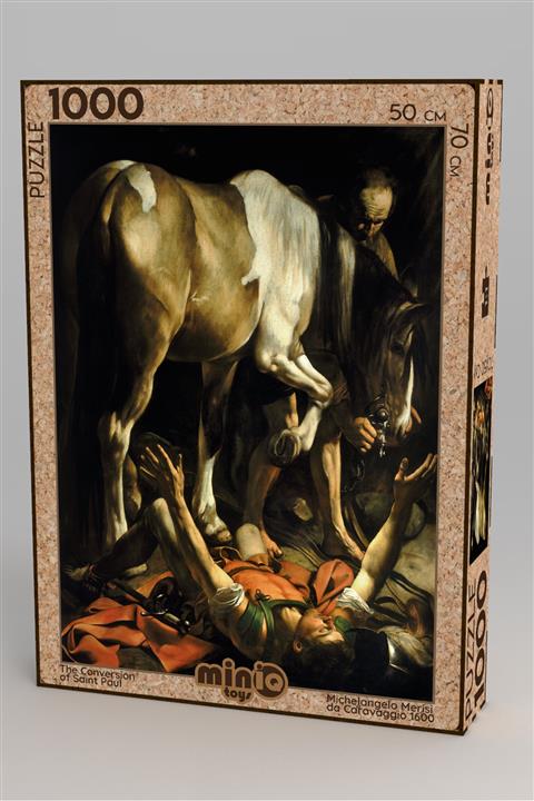 minİQ toys Ahşap Michelangelo Merisi Da Caravaggio - The Conversion Of Saint Paul Puzzle (1000 Parça)