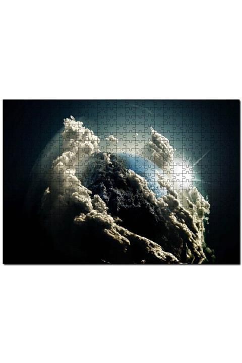 Cakapuzzle Dünya Güneş Ve Beyaz Bulutlar 500 Parça Puzzle Yapboz Mdf (ahşap)