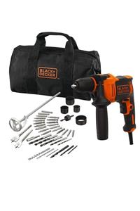 Black&Decker Black+decker Beh710sa40 710watt 13mm Darbeli Matkap + 40 Parça Delme Ve Vidalama Seti