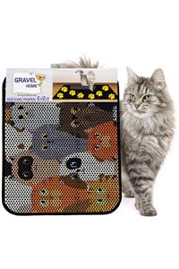 Gravel Kedi Kumu Paspası Yeni Sezon 45 X 60 Cm Nrszn0008