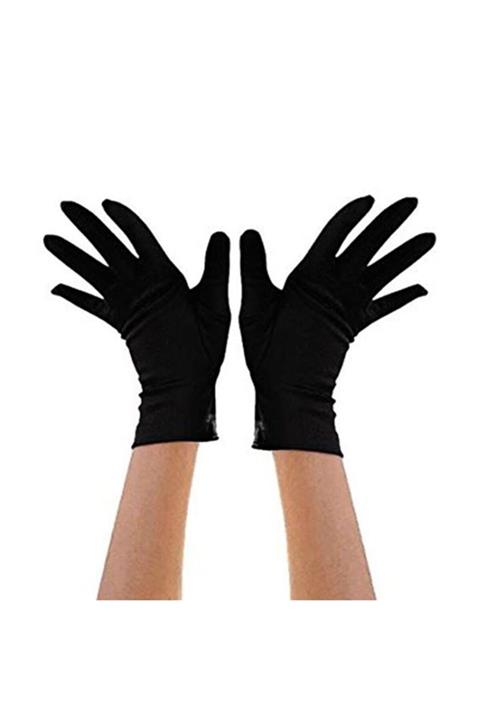 Perrla Shop Siyah Saten Kostüm Eldiveni