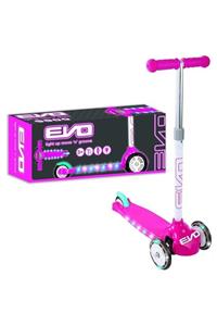 Evo Işıklı Move N Groove Pembe Üç Tekerlekli Scooter