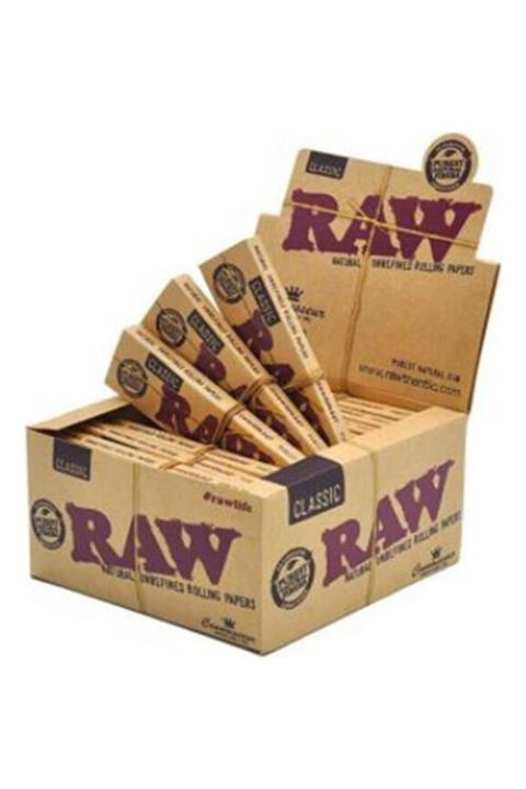 RAW Classic Zıvanalı Sarma Kağıdı 32 Yapraklı 24 Paket