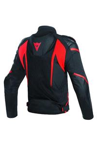 Dainese Super Rider D-dry Korumalı Motosiklet Montu Black-black-red Fluo