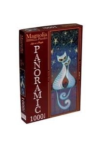 Magnolia Puzzle - 1000 Parça Panoramik Puzzle - Kediler - Cats - 3518