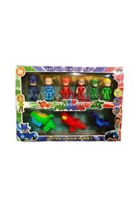 Adatoys Pijamaskeliler Pjmasks Figür 6 Karakter 3 Arabalı Set