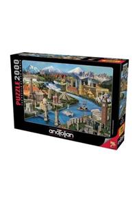 Anatolian Puzzle Simge Yerler Popular Landmarks 2000 Parça Puzzle