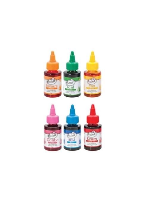 Dr. Gusto Su Bazlı Likit Gıda Boyaları 6 Renk 60 gr