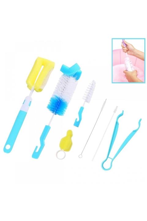Mbois 7 Parça Biberon Uzun Kavanoz Termos Suluk Sürahi Yağ Şişe Içi Temizleme Fırçası Aparatı Seti