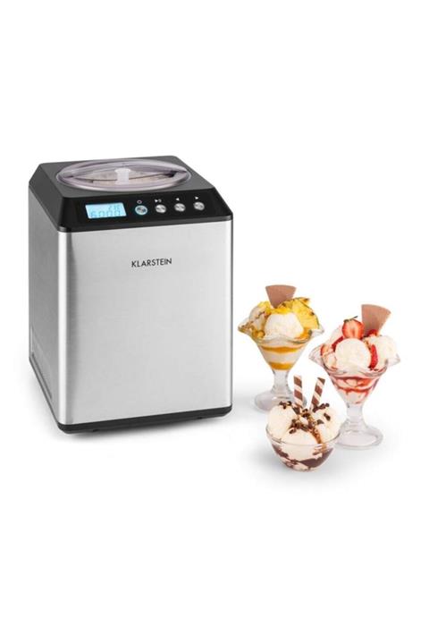 Klarstein Gri Vanilla Sky Dondurma Yapma Makinesi 2.5 l