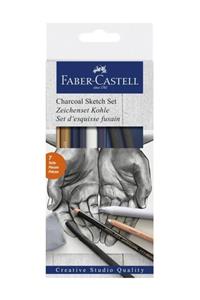 Faber Castell Faber-castell Kömür Kalem Sketch Seti 11 40 02