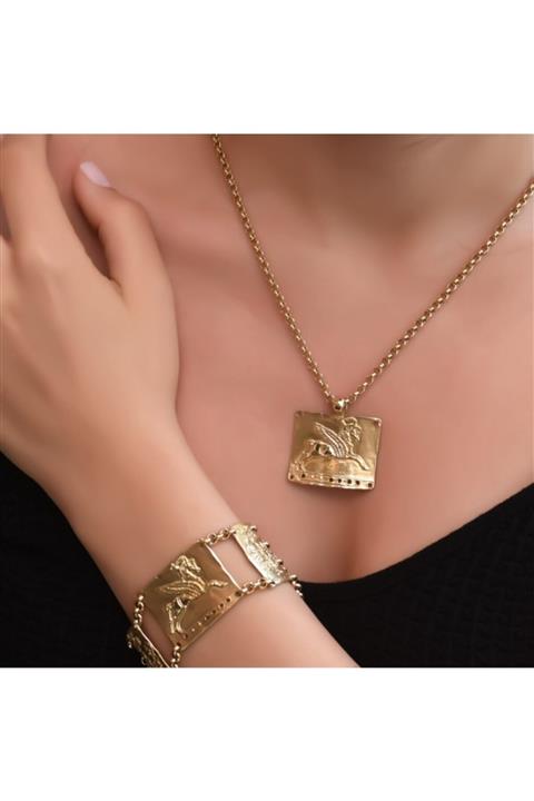 Goza Jewellery Antika Altın Roma Takım