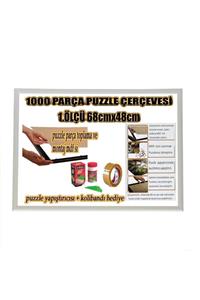 EFOR PUZZLE ÇERÇEVESİ 1000 Parça -camsız - 1.ölçü 68 Cm X 48 Cm - Renk Beyaz -çerçeve Genişliği 23 Mm