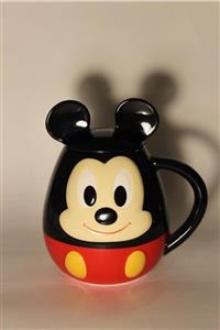 Köstebek Mickey Mouse Kapaklı Kupa Mug