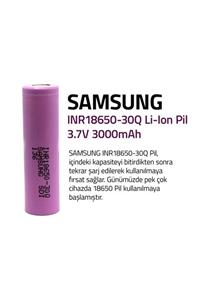 Sailteknoloji Samsung Inr18650 30q 3000 Mah Li-ion Şarj Edilebilir Pil