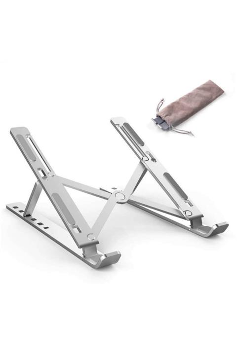 Reidan Tablet Standı Notebook Laptop Alüminyum Standı Katlanabilir Ergonomik Ayarlanabilir Kaymaz Tutucu