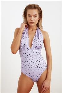 TRENDYOLMİLLA Lila Puantiyeli Mayo TBESS21MA0264