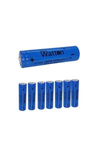 Watton 18650 3.7 V 5200ma Şarj Edilebilir Pil (EL FENERİ PİLİ)