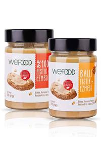 Wefood %100 Fıstık Ezmesi 300 gr + Ham Ballı Fıstık Ezmesi 300 gr