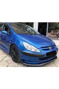 NilparTuning Peugeot 307 Ön Lip Voltex - Parlak Siyah Plastik