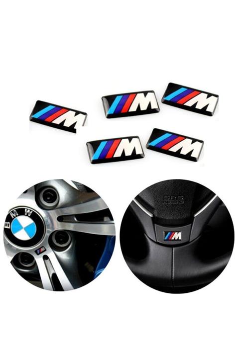 Carmind Bmw M Logo Jant Direksiyon Sticker (5 Adet)