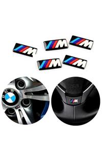 Carmind Bmw M Logo Jant Direksiyon Sticker (5 Adet)