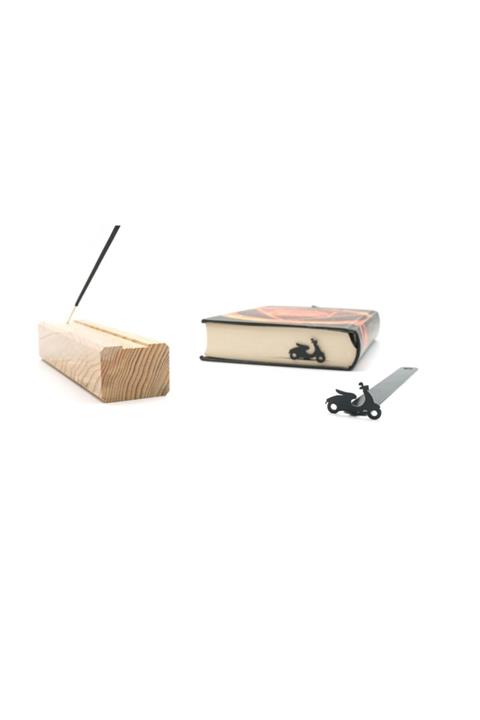 eshim Dekor Vespa Temalı Metal Kitap Ayracı