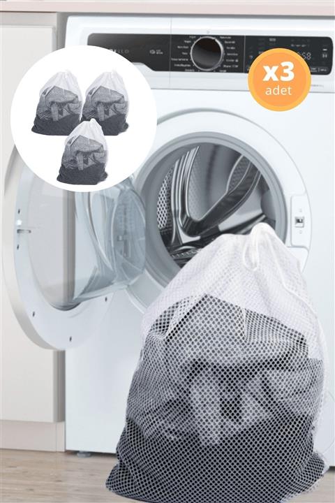 Ferzin 3 Adet Büyük Boy Perde Ve Çamaşır Yıkama Filesi