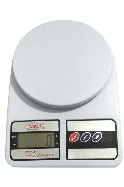 YAKUT J-27-32 7698 Beyaz 10 Kg Kapasiteli Dijital Lcd Ekranlı Pilli Hassas Elektronik Mutfak Terazisi
