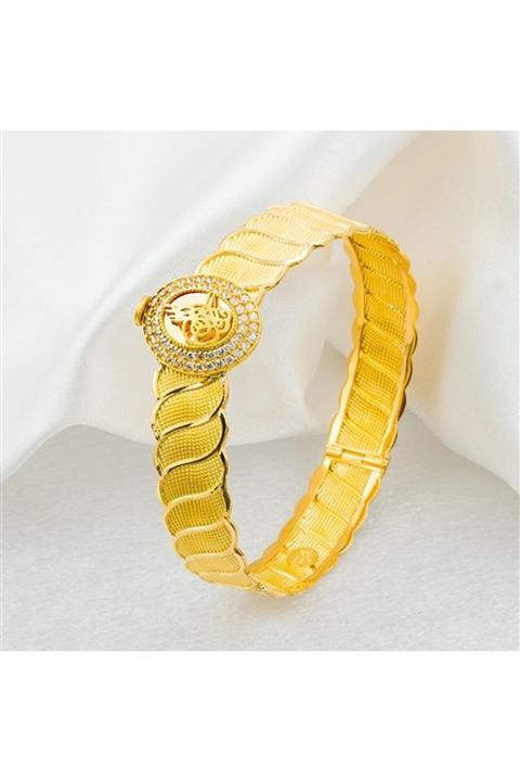 Bilezikci Tuğralı 22 Ayar Altın Kelepçe Bilezik 24 gr