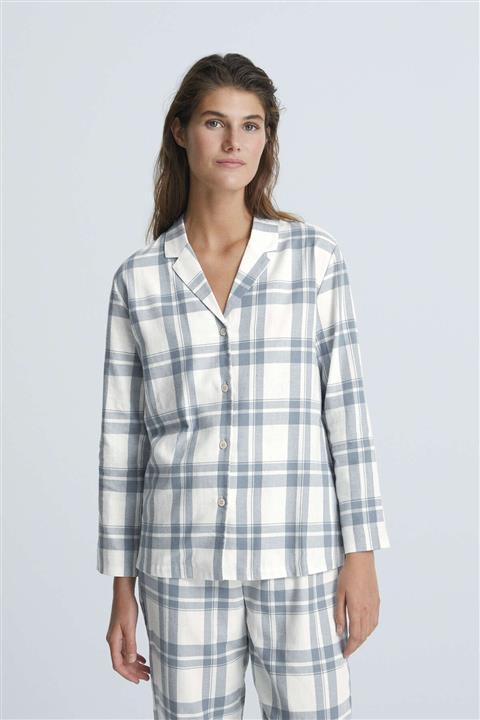 Oysho %100 Pamuklu Kareli Uzun Kollu Gömlek